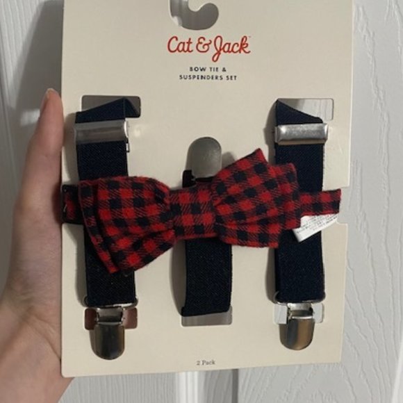Cat & Jack Other - Cat & Jack NWT Bowtie and Suspenders Set